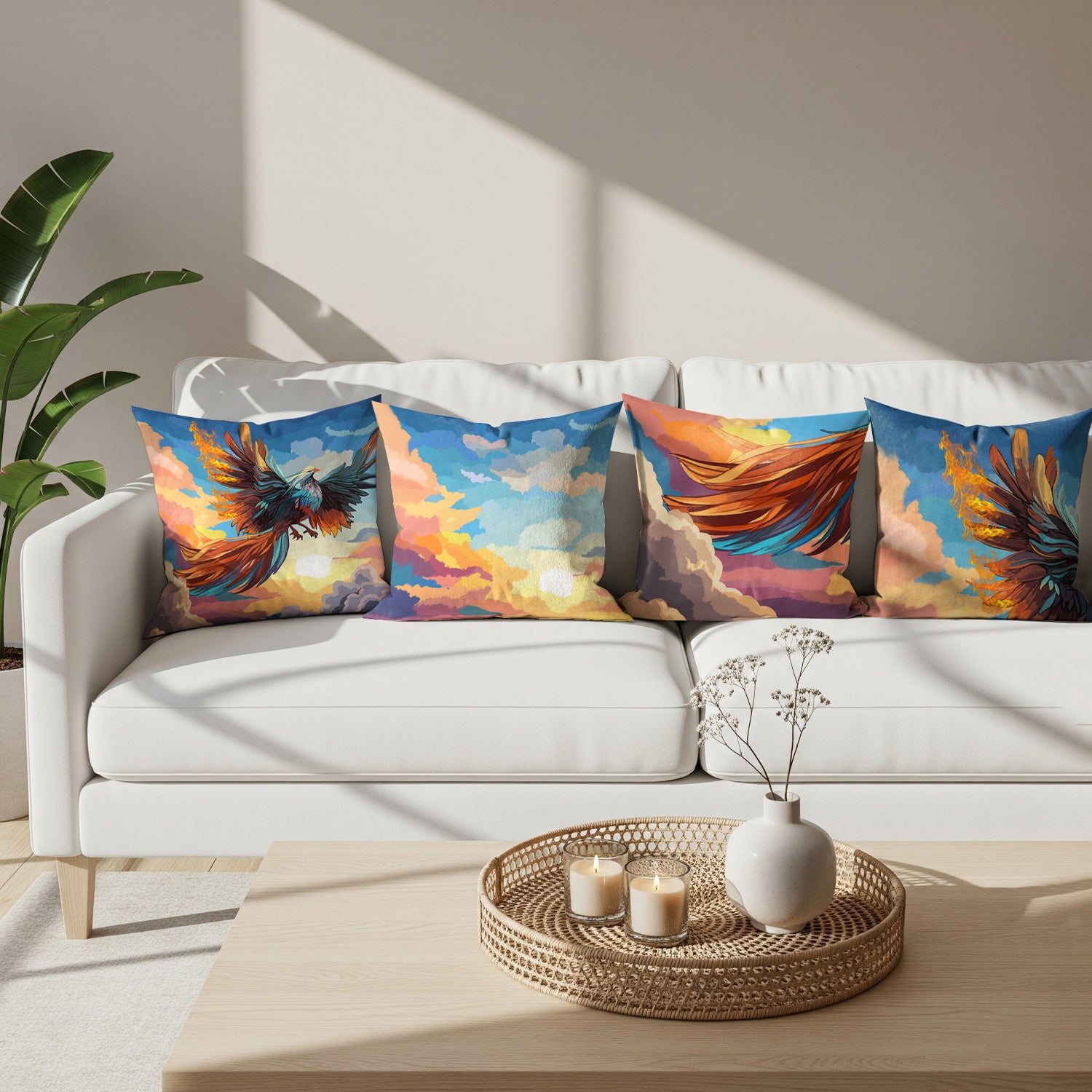 The Ashen Rise — Cushion Set